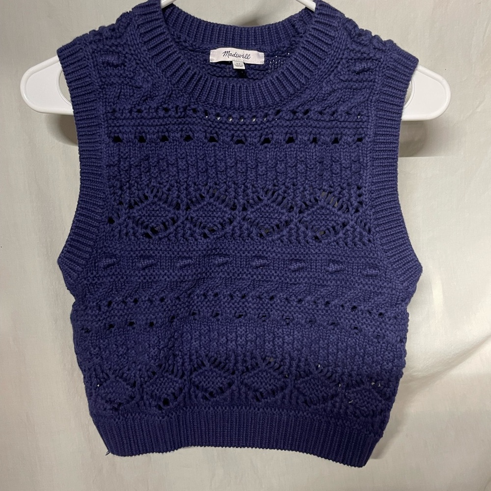 Madewell Purple Knit Sweater sz XS
